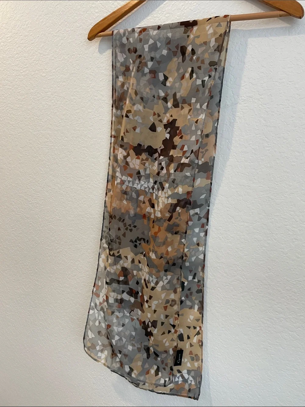Cejon Multi-Neutral Abstract Geo Scarf